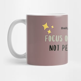 Focus on Progress Not perfection Mug